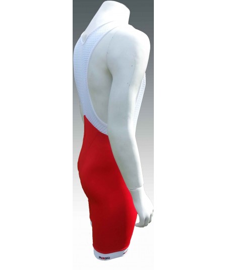 Cycling bib shorts red long distance