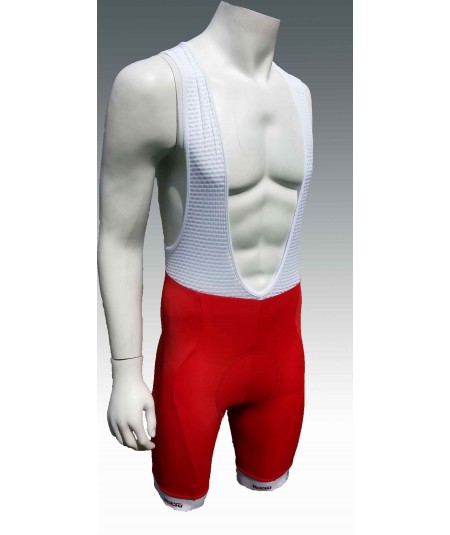 Cycling bib shorts red long distance