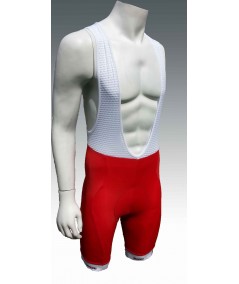 Cycling bib shorts red long distance