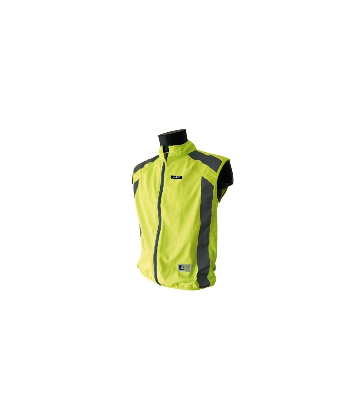 Altura Gilet jaune et orange fluo haute visibilité avec zip pour vélo