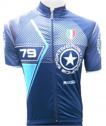 Maillot de vélo rosti blu