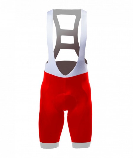 Rosti Cycling bib shorts red long distance