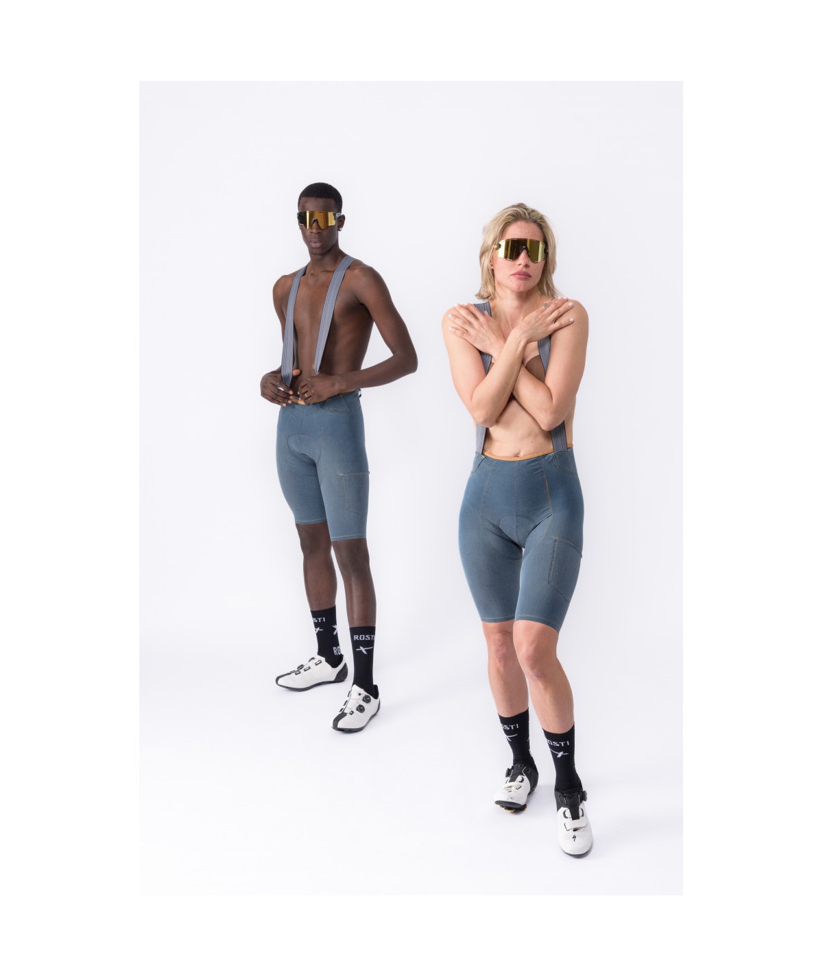 Cuissard de vélo femme rosti en jeans