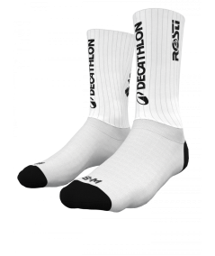 Aero Decathlon AG2R Team Socks color White Cut S M EU39 41 UK 6 7