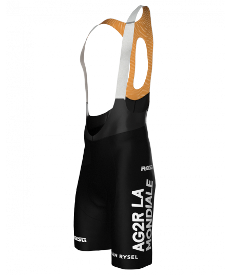 Official bib shorts of the Decathlon AG2R Team 2024 professional team Cut S color Fantasy